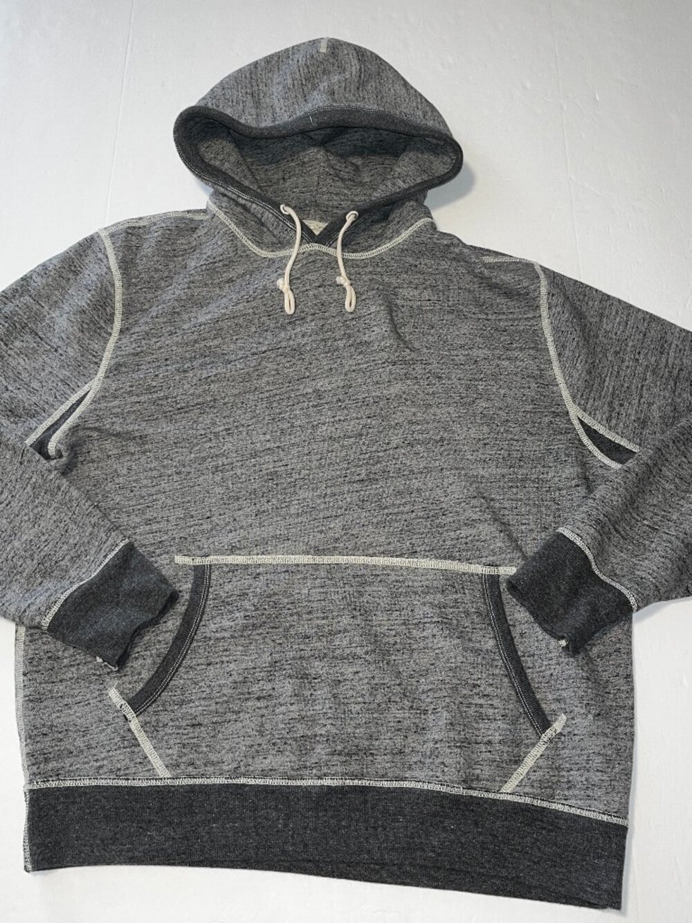 Wallace and Barnes men's gray hooded sweatshirt size XL